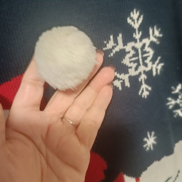 XL🎄Holiday Santa Ugly Christmas Ski Men Unisex Sweater - Navy ITS COLD OUTSIDE - Picture 4 of 7